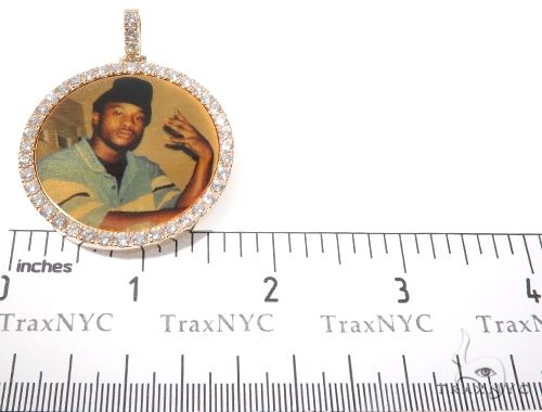 14K Gold Custom Photo Pendant 1.75 Inch 64180 - Image 7