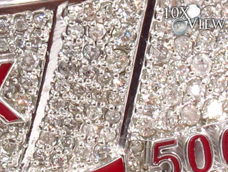 Prong Diamond Pyrex Custom Pendant 33878 - Image 4