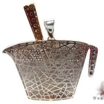 Prong Diamond Pyrex Custom Pendant 33878 - Image 6