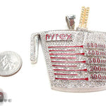 Prong Diamond Pyrex Custom Pendant 33878 - Image 7