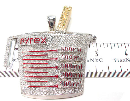 Prong Diamond Pyrex Custom Pendant 33878 - Image 8