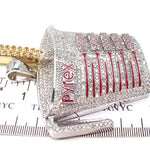 Prong Diamond Pyrex Custom Pendant 33878 - Image 9