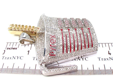 Prong Diamond Pyrex Custom Pendant 33878 - Image 9