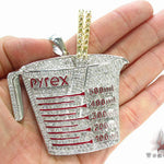 Prong Diamond Pyrex Custom Pendant 33878 - Image 10