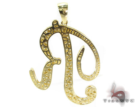 Prong Diamond R Pendant 35494 - Image 4