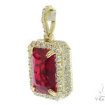 Prong Diamond Red Fancy Pendant 45575 - Image 2
