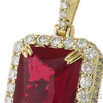 Prong Diamond Red Fancy Pendant 45575 - Image 3