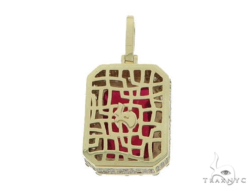 Prong Diamond Red Fancy Pendant 45575 - Image 5