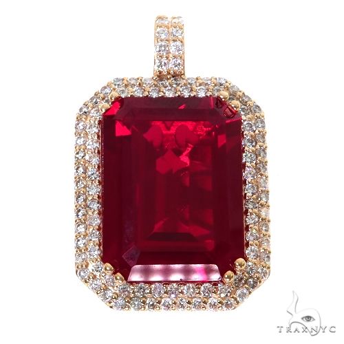 Prong Diamond Red Fancy Pendant 67475 - Image 1