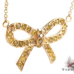 Prong Diamond Ribbon Necklace 34720 - Image 3