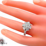 18K White Gold Starburst Diamond Ring 32708 - Image 8
