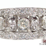 Custom Diamond Skull Ring 33346 - Image 2