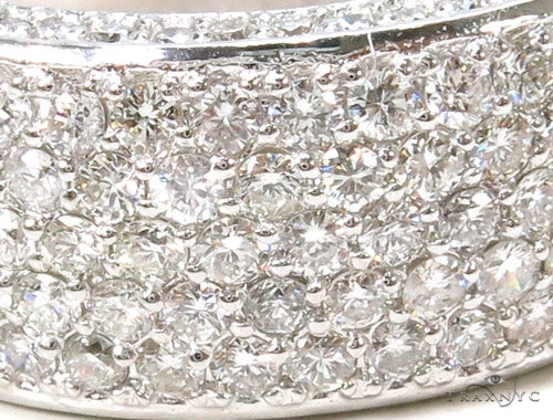 14k White Gold Prong Diamond Band 37320 - Image 2