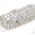 14k White Gold Prong Diamond Band 37320 - Image 3