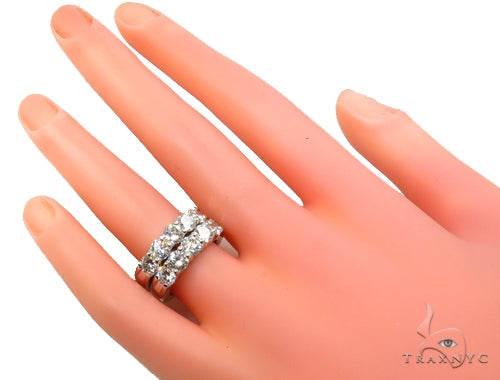 Prong Diamond Ring Set 39262 - Image 6