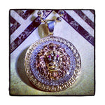 Prong Diamond & Ruby Lion Pendant 37252 - Image 1