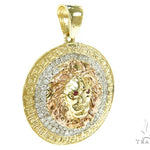 Prong Diamond & Ruby Lion Pendant 37252 - Image 4
