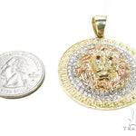 Prong Diamond & Ruby Lion Pendant 37252 - Image 7