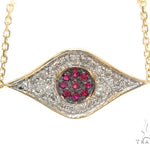 Prong Diamond Ruby Necklace 35271 - Image 1
