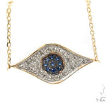 Prong Diamond & Sapphire Necklace 35270 - Image 1