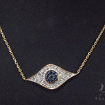 Prong Diamond & Sapphire Necklace 35270 - Image 11
