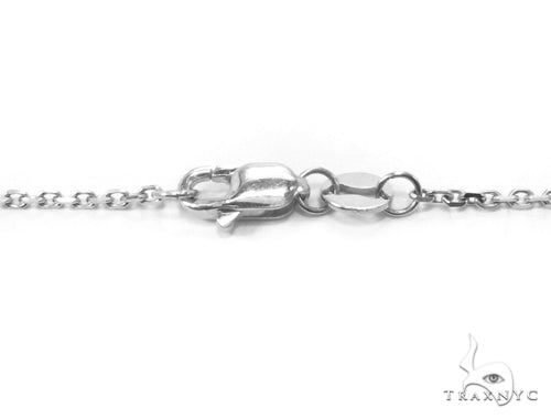 Prong Diamond Sapphire Gemstone Necklace 35273 - Image 7