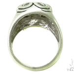 Prong Diamond Skull Silver Ring 37597 - Image 7