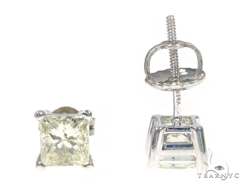 Prong Diamond Stud Earrings 45056 - Image 4