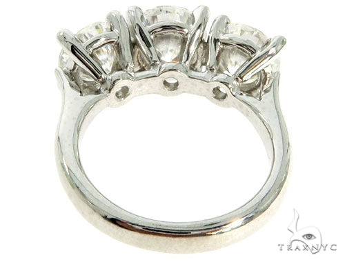 Prong Diamond Three Stone Engagement Ring 57042 - Image 5