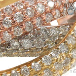 Prong Diamond Three Tone Ring 36971 - Image 3