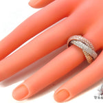 Prong Diamond Three Tone Ring 36971 - Image 8