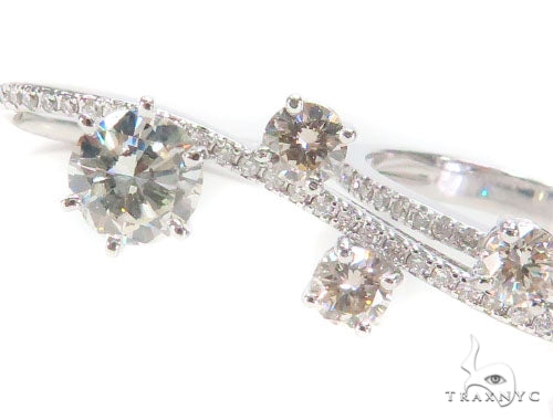 Prong Diamond Two Finger Ring 2 43337 - Image 3