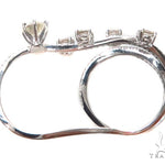 Prong Diamond Two Finger Ring 2 43337 - Image 5