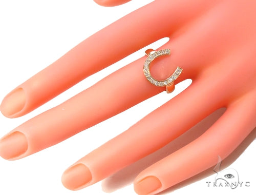 Prong Diamond U Ring 35258 - Image 8