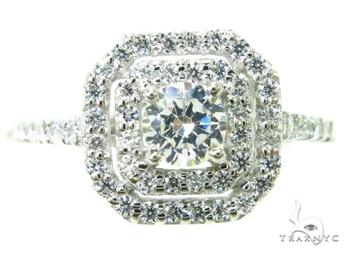 Prong Diamond Wedding Ring 37775 - Image 2