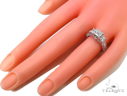 Prong Diamond Wedding Ring 39755 - Image 11