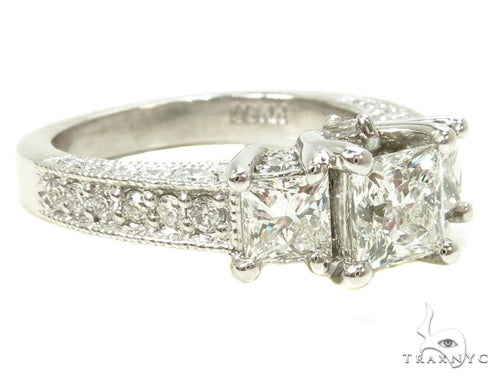 Prong Diamond Wedding Ring 39755 - Image 5