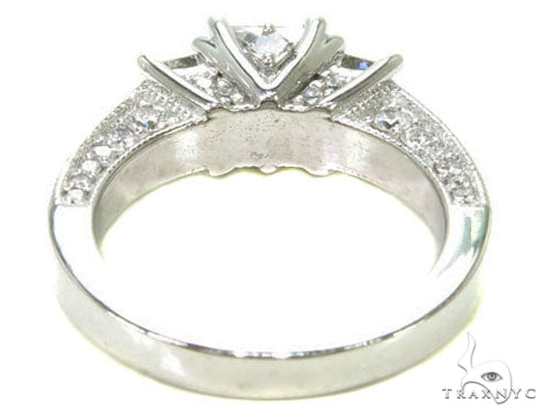 Prong Diamond Wedding Ring 39755 - Image 9