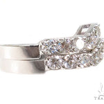Prong Diamond Wedding Ring Set 39769 - Image 14