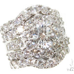 Prong Diamond Wedding Ring Set 39769 - Image 4