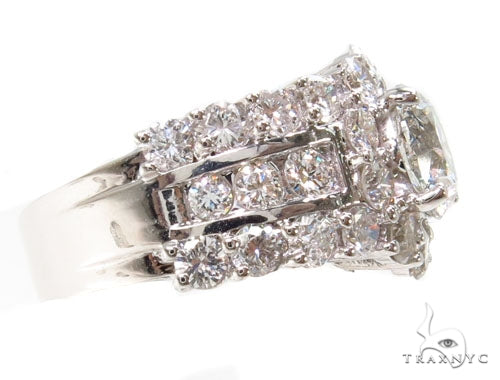 Prong Diamond Wedding Ring Set 39769 - Image 9