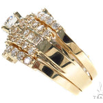 Prong Diamond Wedding Ring Set 45064 - Image 5