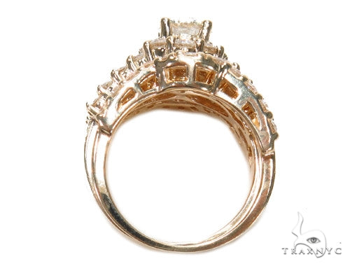 Prong Diamond Wedding Ring Set 45064 - Image 7