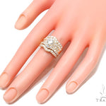 Prong Diamond Wedding Ring Set 45064 - Image 9