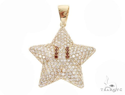 Prong Diamond Mario Star Pendant 64920 - Image 1