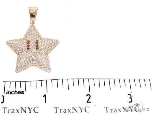 Prong Diamond Mario Star Pendant 64920 - Image 6