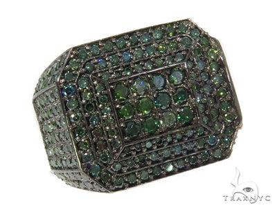 Prong Green Diamond Ring 44535 - Image 1