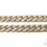 Prong Miami Cuban Diamond Chain 30 Inches 9.5mm   64495 - Image 2