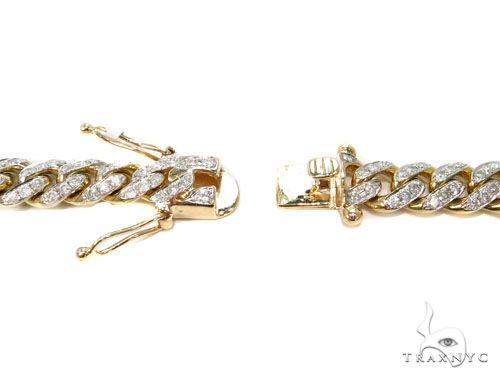 Prong Miami Cuban Diamond Chain 30 Inches 9.5mm   64495 - Image 6