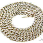 Prong Miami Cuban Diamond Chain 30 Inches 9.5mm   64495 - Image 7